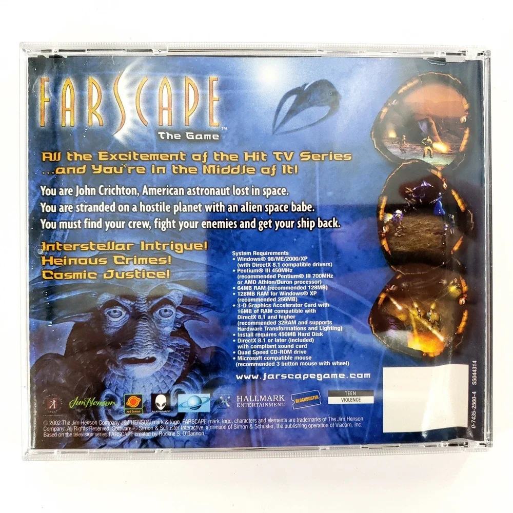 Farscape: The Game (PC, 2002) w/ Manual Excellent Disc